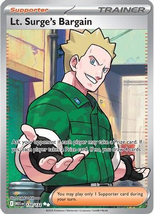 Lt. Surge's Bargain (170/132) [Mega Evolutions: Base Set]-1