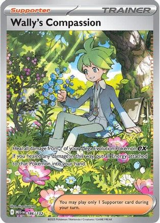 Wally's Compassion (186/132) [Mega Evolution: Base Set]-1