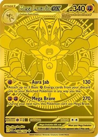 Mega Lucario ex (188/132) [Mega Evolution: Base Set]-1