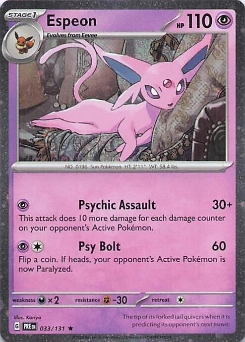 Espeon (033/131) (Cosmos Holo) [Miscellaneous Cards]-1