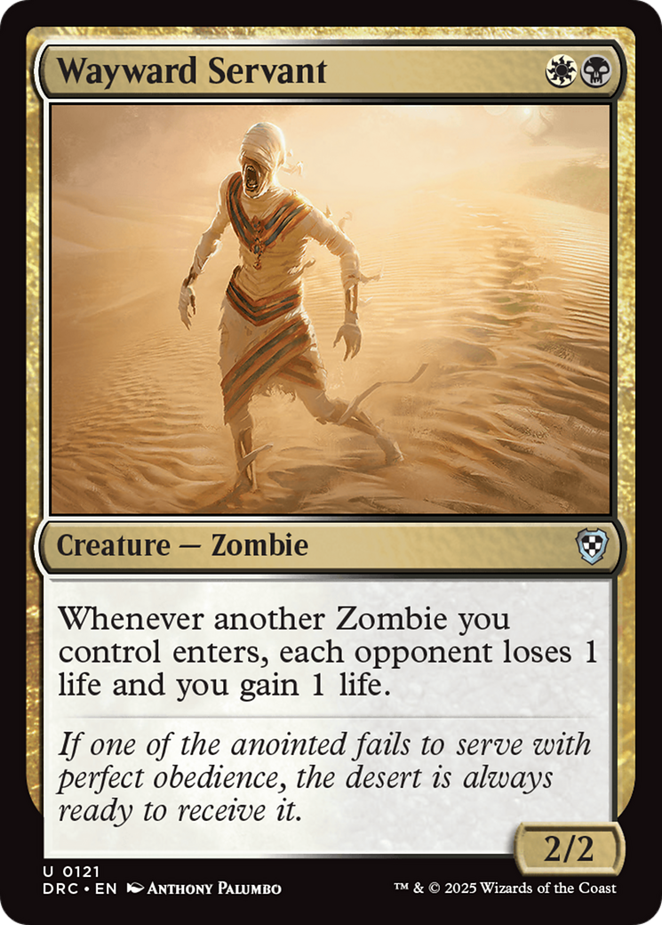 Wayward Servant (DRC-121) - Commander: Aetherdrift-1