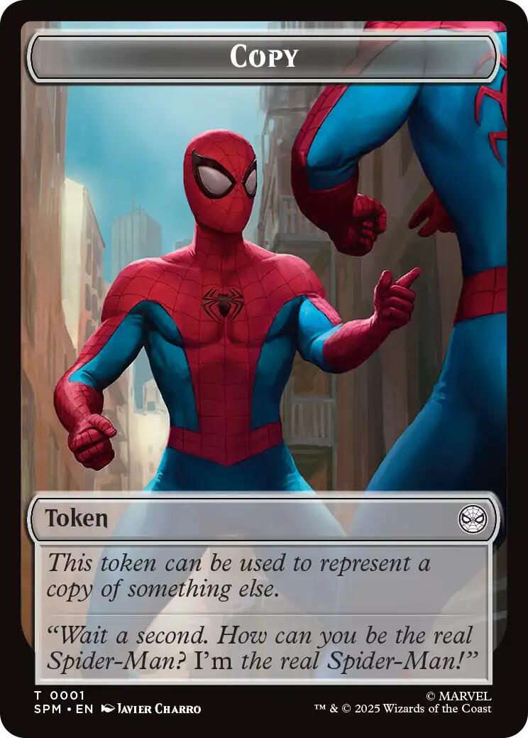 Copy // Human Citizen Double-Sided Token [Marvel's Spider-Man Tokens]-1