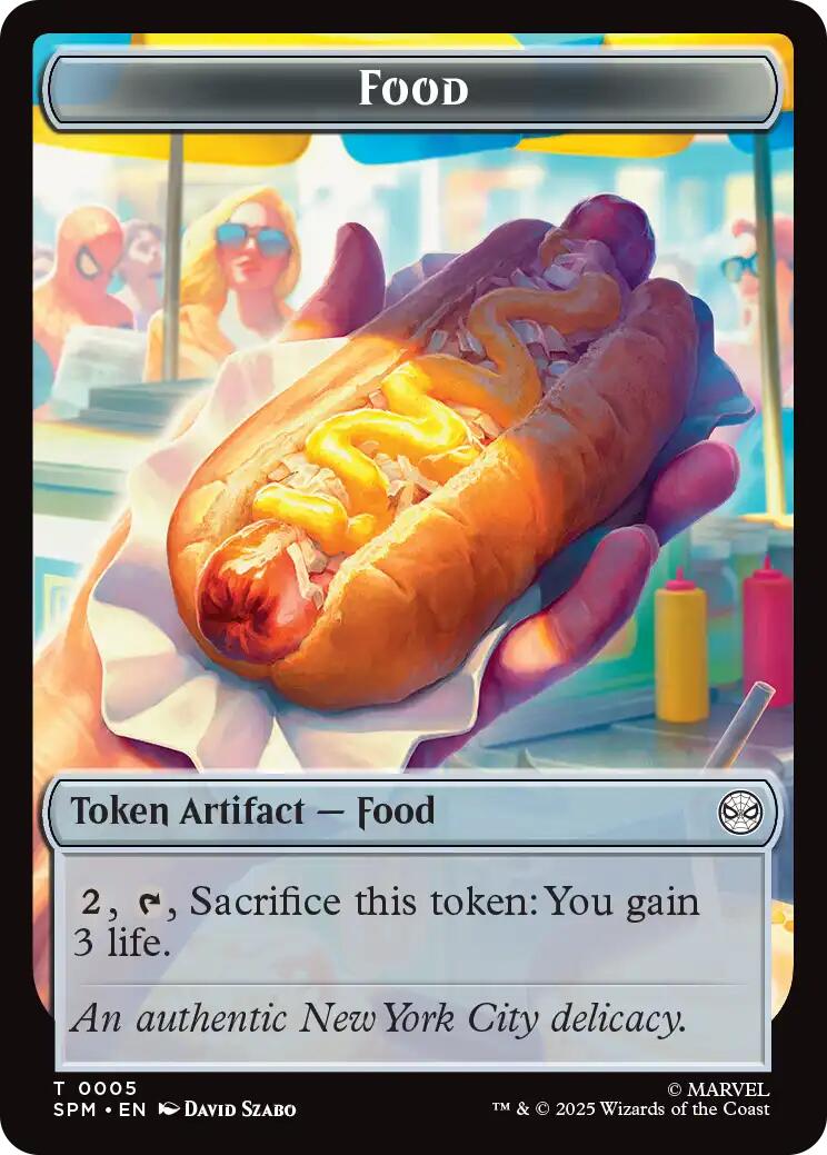 Food // Robot Double-Sided Token [Marvel's Spider-Man Tokens]-1