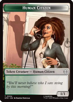 Human Citizen // Treasure Double-Sided Token [Marvel's Spider-Man Tokens]-3