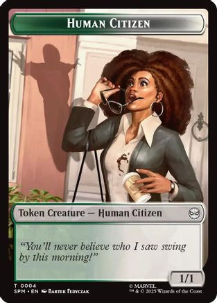 Human Citizen // Treasure Double-Sided Token [Marvel's Spider-Man Tokens]-3