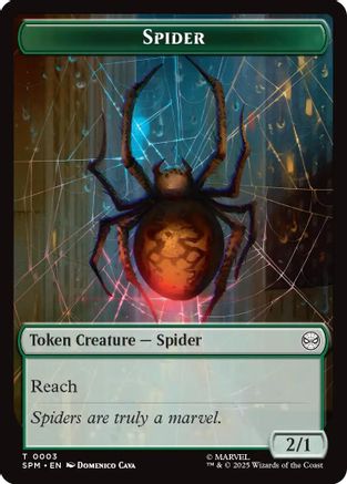 Spider // Treasure Double-Sided Token [Marvel's Spider-Man Tokens]-4