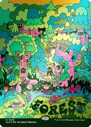 Forest (1949) (Rainbow Foil) (SLD-1949) - Secret Lair Drop Series Foil-1