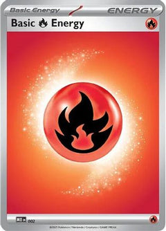 Basic Fire Energy 002  - Reverse Holofoil MEE Mega Evolution Energies - Common-1
