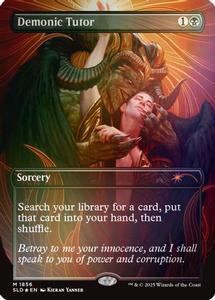 Demonic Tutor (Rainbow Foil) (SLD-1856) - Secret Lair Drop Series Foil-1