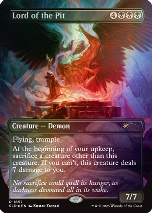 Lord of the Pit (Rainbow Foil) (SLD-1857) - Secret Lair Drop Series Foil-1