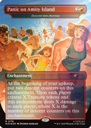 Panic on Amity Island - Descent into Avernus (Rainbow Foil) (SLD-2176) - Secret Lair Drop Series Foil-1