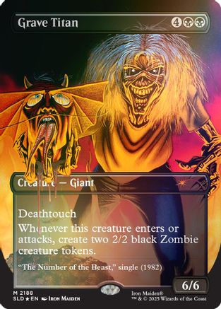Grave Titan (2188) (Rainbow Foil) (SLD-2188) - Secret Lair Drop Series Foil-1