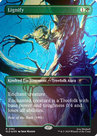 Lignify (2192) (Rainbow Foil) (SLD-2192) - Secret Lair Drop Series Foil-1