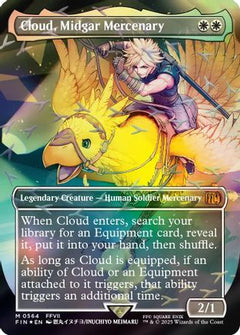 Cloud, Midgar Mercenary (Borderless) (Chocobo Track Foil) (FIN-564) - FINAL FANTASY Foil-1