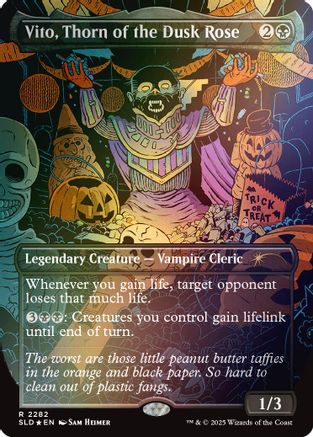 Vito, Thorn of the Dusk Rose (Rainbow Foil) (SLD-2282) - Secret Lair Drop Series Foil-1