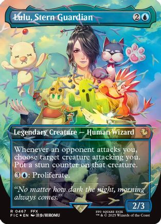Lulu, Stern Guardian (Borderless) (Chocobo Track Foil) [FINAL FANTASY Commander]-1