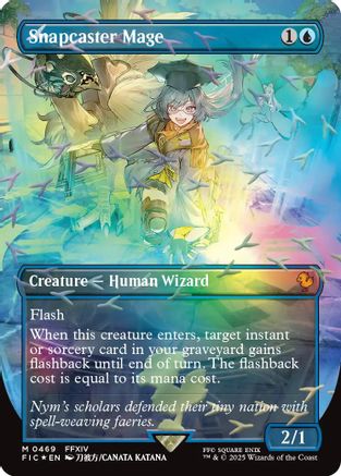 Snapcaster Mage (Borderless) (Chocobo Track Foil) [FINAL FANTASY Commander]-1