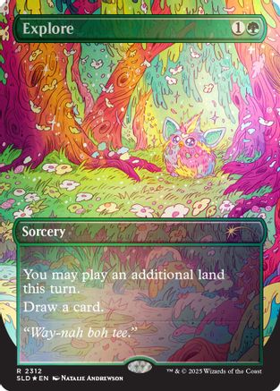 Explore (2312) (Rainbow Foil) (SLD-2312) - Secret Lair Drop Series Foil-1