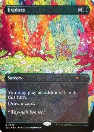 Explore (2327) (Confetti Foil) (SLD-2327) - Secret Lair Drop Series Foil-1