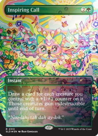 Inspiring Call (Rainbow Foil) (SLD-2313) - Secret Lair Drop Series Foil-1