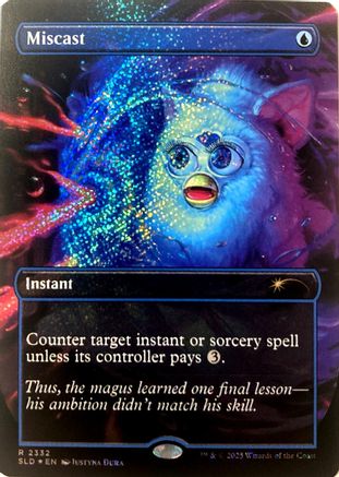 Miscast (Confetti Foil) (SLD-2332) - Secret Lair Drop Series Foil-1