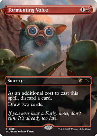 Tormenting Voice (Rainbow Foil) (SLD-2319) - Secret Lair Drop Series Foil-1