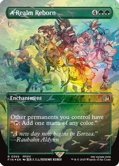 A Realm Reborn (Borderless) (Chocobo Track Foil) (FIN-566) - FINAL FANTASY Foil-1