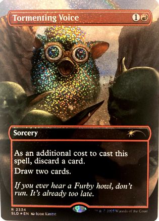 Tormenting Voice (Confetti Foil) (SLD-2334) - Secret Lair Drop Series Foil-1