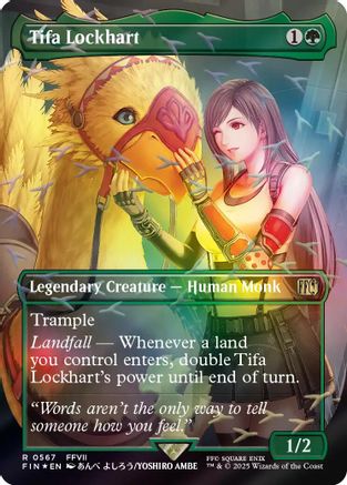 Tifa Lockhart (Borderless) (Chocobo Track Foil) (FIN-567) - FINAL FANTASY Foil-1