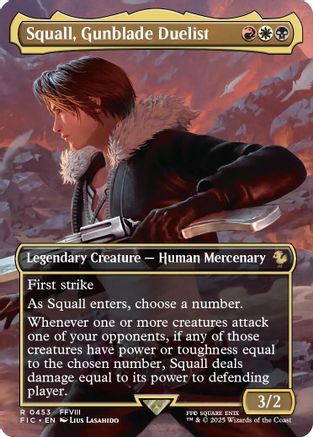Squall, Gunblade Duelist (Borderless) [FINAL FANTASY Commander]-1