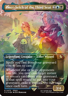 Emet-Selch of the Third Seat (Borderless) (Chocobo Track Foil) [FINAL FANTASY Commander]-1