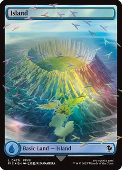 Island (Chocobo Track Foil) [FINAL FANTASY Commander]-1