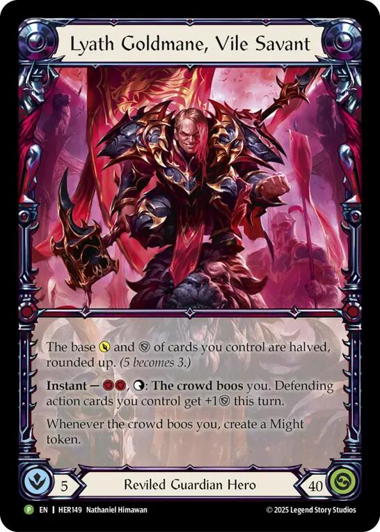 Lyath Goldmane, Vile Savant [HER149] (Promo)  Rainbow Foil-1