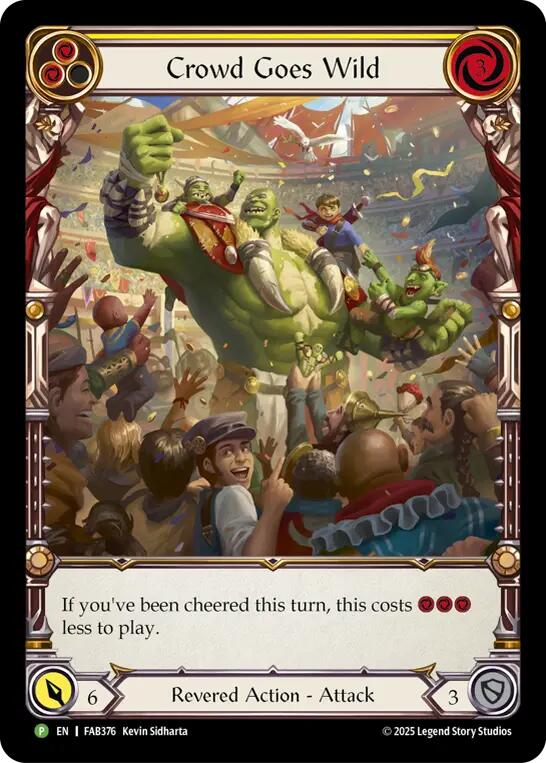 Crowd Goes Wild (Cold Foil) [FAB376] (Promo)  Cold Foil-1