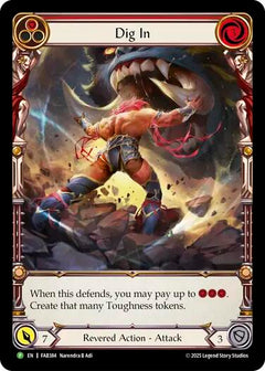 Dig In (Red) [FAB384] (Promo)  Rainbow Foil-1