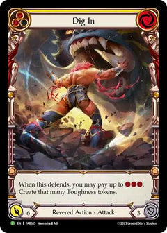 Dig In (Yellow) [FAB384] (Promo)  Rainbow Foil-1