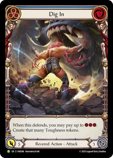 Dig In (Blue) [FAB386] (Promo)  Rainbow Foil-1