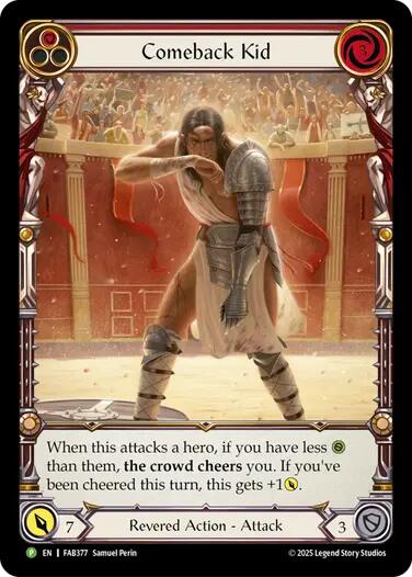 Comeback Kid (Red) [FAB377] (Promo)  Rainbow Foil-1