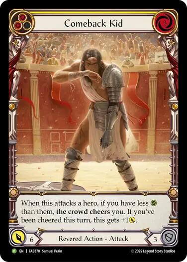 Comeback Kid (Yellow) [FAB378] (Promo)  Rainbow Foil-1