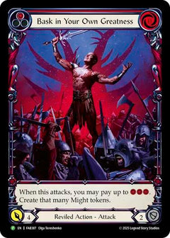 Bask in Your Own Greatness (Red) [FAB387] (Promo)  Rainbow Foil-1