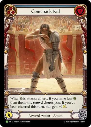 Comeback Kid (Blue) [FAB379] (Promo)  Rainbow Foil-1