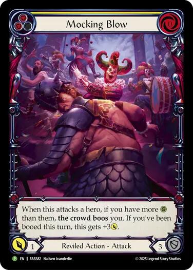 Mocking Blow (Yellow) [FAB382] (Promo)  Rainbow Foil-1
