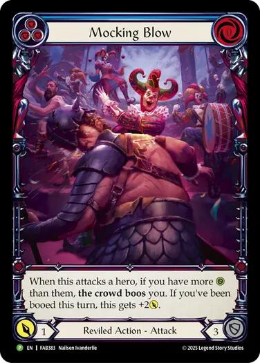 Mocking Blow (Blue) [FAB383] (Promo)  Rainbow Foil-1