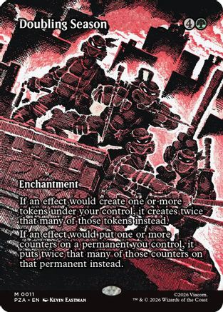 Doubling Season (Borderless) [Teenage Mutant Ninja Turtles Eternal-Legal]-1