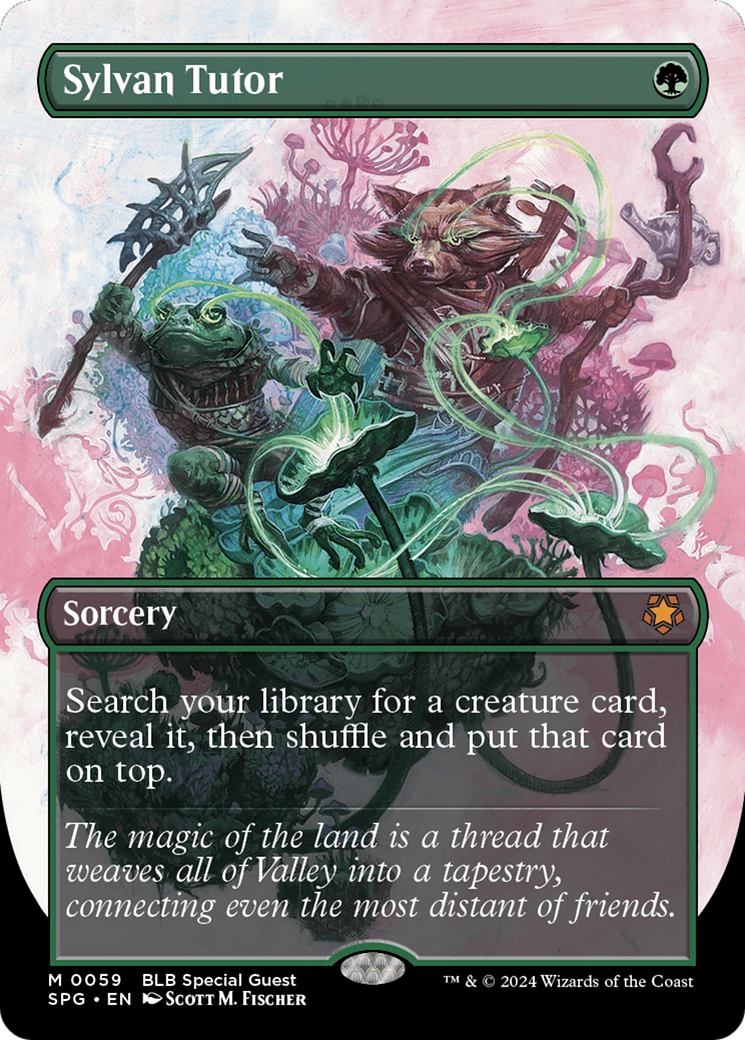 Sylvan Tutor (Borderless) [Bloomburrow Special Guests]-1