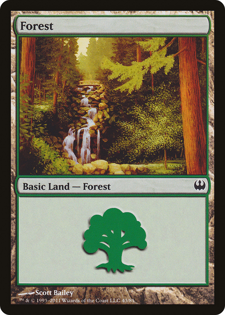 Forest (43) [Duel Decks: Knights vs. Dragons]-1