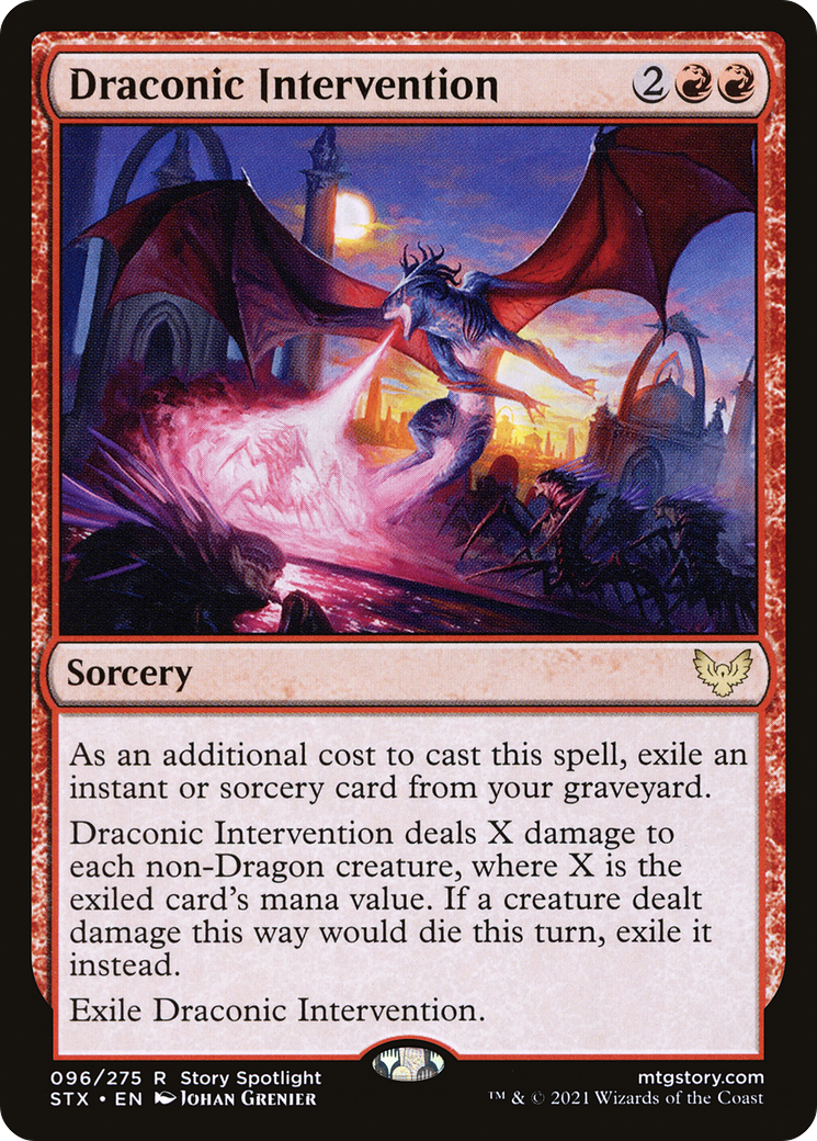 Draconic Intervention [Strixhaven: School of Mages]-1