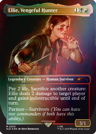 Ellie, Vengeful Hunter (Rainbow Foil) (SLD-2203) - Secret Lair Drop Series Foil-1