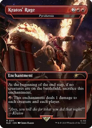 Kratos' Rage - Pyrohemia (SLD-2211) - Secret Lair Drop Series Foil-1