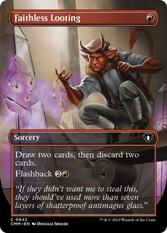 Faithless Looting (Borderless Alternate Art) [Commander Masters]-1